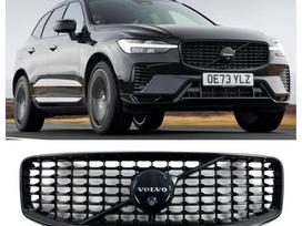 Volvo XC60, OEM, Volvo xc60 ii facelift r design front bumper grille black editio