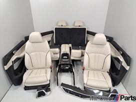 BMW X7 Bmw x7 g07 lhd salono komplektas elfenbeinweiss panelės apda