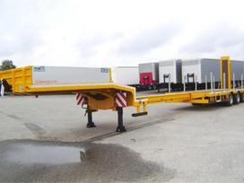 Schwarzmüller Žemagrindis išilginamas tralas, custom trailer / semi-trailer