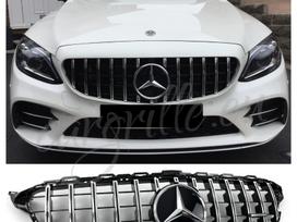Mercedes-Benz C klasė, W205 facelift GT Panamericana, Mercedes benz c class w205 c205 s205 facelift front bumper grill