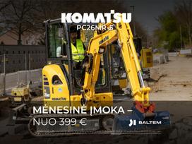 Komatsu PC26MR-5, mini ekskavatoriai