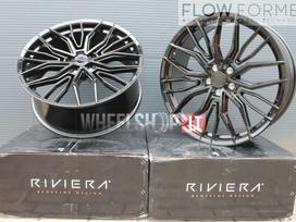 RIVIERA RF9 Gloss Black Flow Formed, lengvojo lydinio, R22