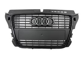 Audi A3, 8P0853651PT94, Audi a3 8p 2008 2012 front bumper grille komplektinės centrin