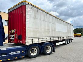Krone SD27 EDSCHA ROOF + BPW AXLE + LIFTNG AXL, pārklāju / tentu aizkariem
