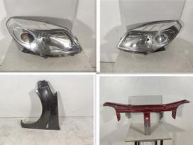 Dacia Sandero bumper reinforcement, fenders, lights