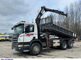 Scania P420 6x2 - 10 tyre - manual, dumpers with crane