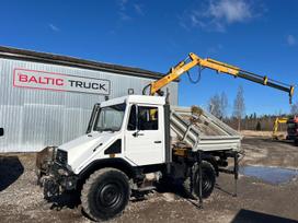 Mercedes-Benz UNIMOG U90, 3-SIDE TIPPER + CRANE, самосвалы