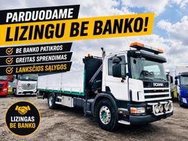 Scania P94 su HIAB kranu ir Liftu, с краном