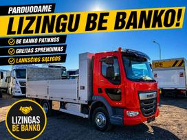 DAF LF 280 7.5T platforma su bortais ir liftu, бортовые