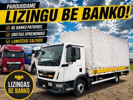 MAN TGL 8.180 su Liftu, бортовые с тентом