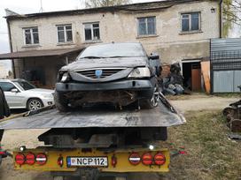 Dacia Logan Perkame automobilius ir jų dalis išrašome pažymas paramai gauti