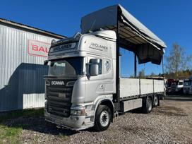 Scania R500 + HYDRAULIC ROOF + HYDRAULIC CURTAINS, dropside with curtains