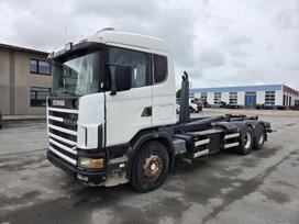 Scania R114 6X2 380 Full Steel, savivarčiai su kabliu