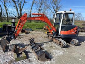 Kubota Kx61, mini ekskavatoriai
