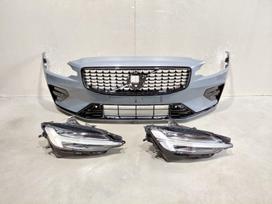 Volvo V60 R design bamperis mid led ir full led dešinės pusės žibintai