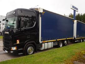 Scania S450 Retarder, bortiniai su užuolaidomis