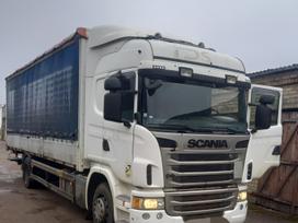 Scania G280, bortiniai su užuolaidomis