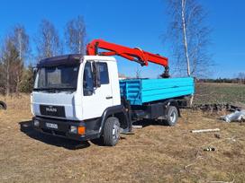 MAN 8.163, самосвалы с краном