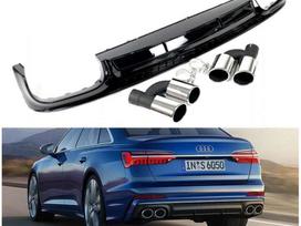 Audi A6 dalimis. Audi s6 c8 antgaliai su pp plastiko difuzoriumi tinka i