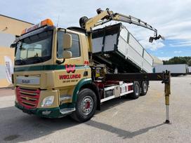 DAF CF370, самосвалы с краном