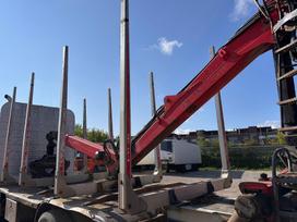 DAF Komplektas: kranas + rungai + porėmis, timber trucks