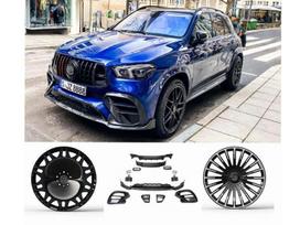 Mercedes-Benz GLE klasė по частям. Brabus look carbon gle63 w167 apdailos komplektai med