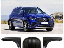 Mercedes-Benz GLE klasė по частям. Gle 167 kapotas ir sparnai aliuminis yra ir gle63 a