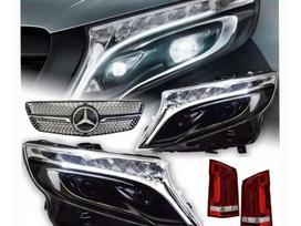 Mercedes-Benz V klasė по частям. V class amg priekinio bamperio ir galinio bamperio su