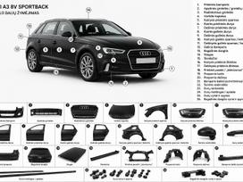 Audi A3, New parts, dalimis. Naujos aftermarket ir oe oem originalios dalys visiems a