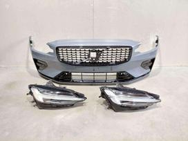 Volvo V60 R design bamperis mid led ir full led dešinės pusės žibintai