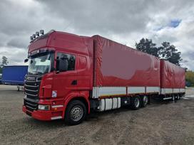 Scania R 500 Retarder, bortiniai su tentu