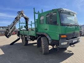 Mercedes-Benz Atego 1225 4x4 + HIAB 095-3, savivarčiai su kranu