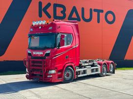 Scania S 730 6x2, самосвалы с прицепoм