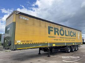 Schmitz SCS 24/L Lift axle TIR, curtainsider with dropside