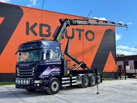 Scania R 450 8x4*4, с краном