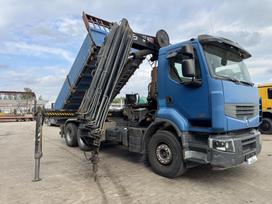 Renault Premium 410 6x4 EURO5 + HIAB 322EP-5, pašizgāzēji ar krānu