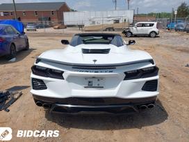 Chevrolet Corvette, Arctic White, Chevrolet corvette c8 2021 metų 6 2l rwd usa modelio dalys