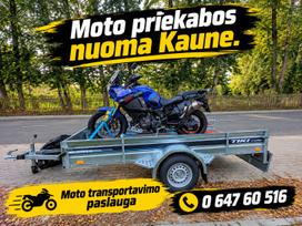 Moto priekabos nuoma ir moto transportavimas