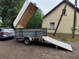 -Kita- Su dangčiu, rampa, stabdžiais, passenger car trailers