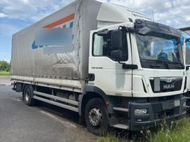 MAN TGM 15.250 + Lift, dropside trucks with tarpaulin