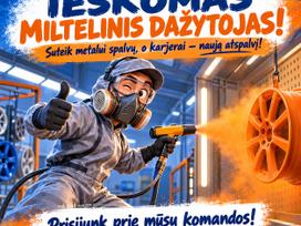 Ratlankių dažymas - smėliavimas