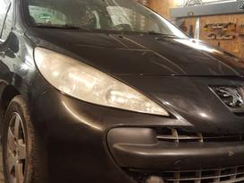 Peugeot 207, EXLD, rezerves daļās. Juoda exld durys d kapotas bagažinė žalia
