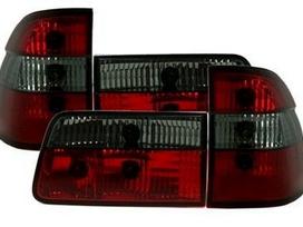 BMW 5 serija rezerves daļās. Priekiniai tuning žibintai su angel eyes juodi ar