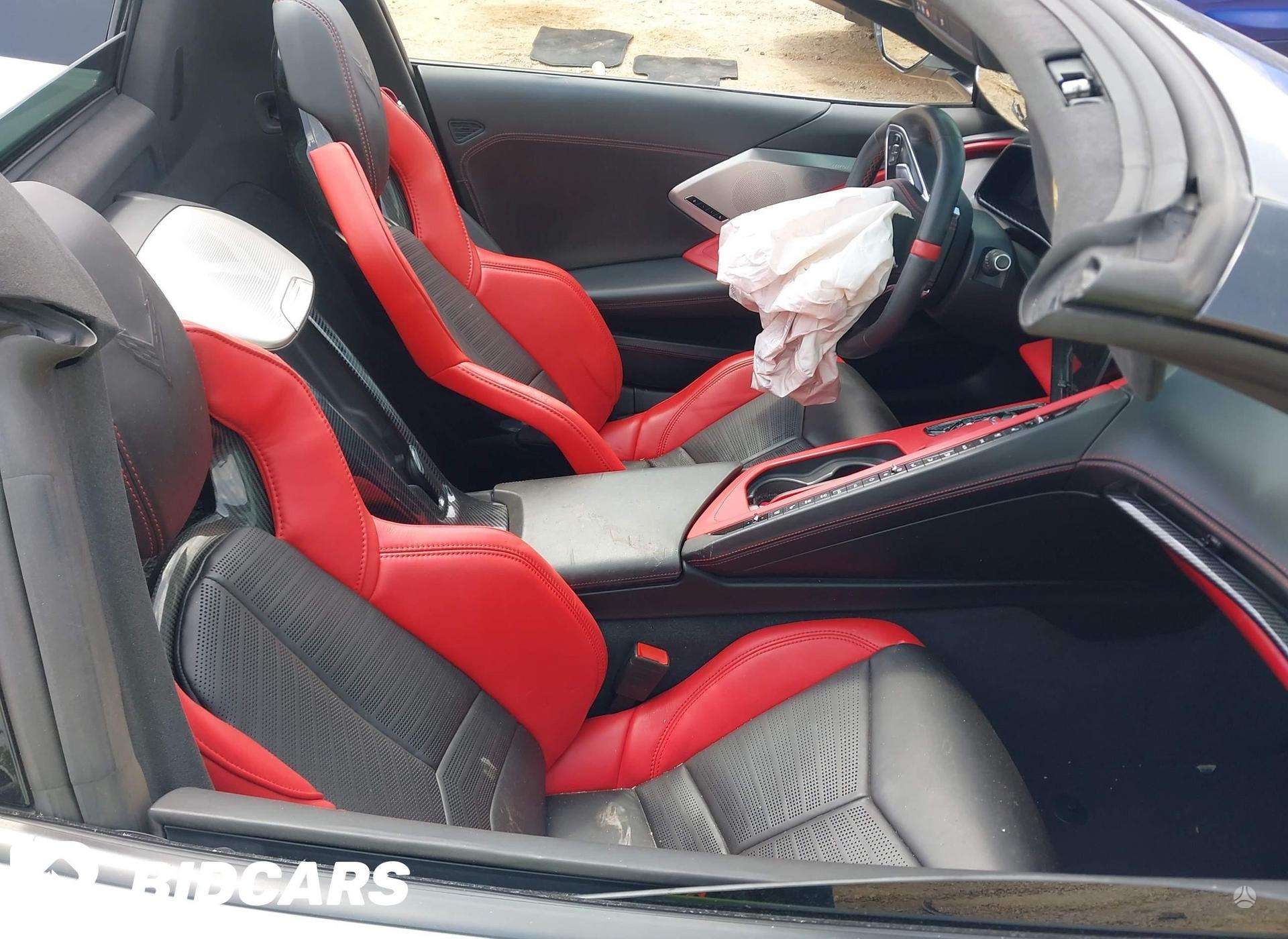 Chevrolet Corvette, Arctic White, Chevrolet corvette c8 2021 metų 6 2l ...