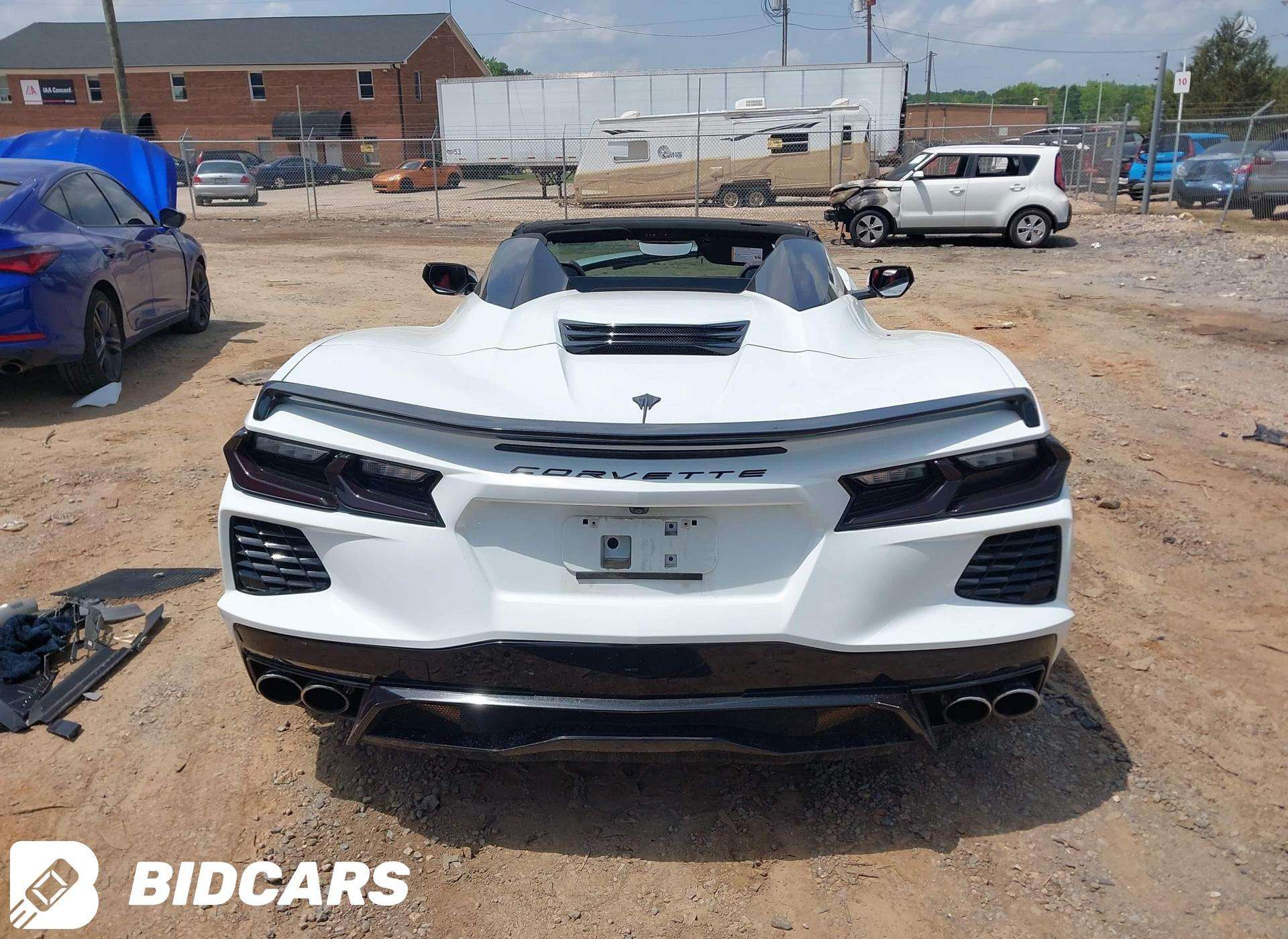 Chevrolet Corvette, Arctic White, Chevrolet corvette c8 2021 metų 6 2l ...