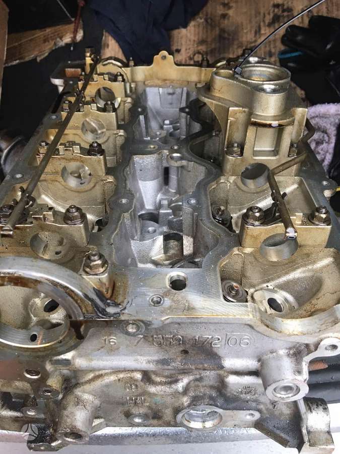BMW 116, N43b16a, pistons, engine block, cylinder head