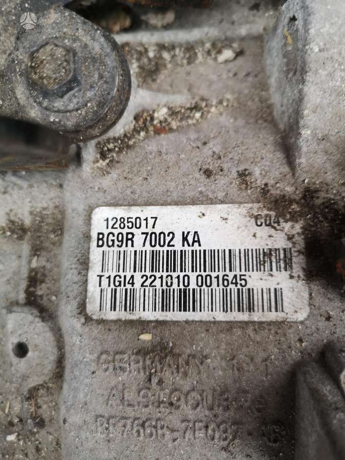 Volvo V60, Bg9r7002ka, gearbox
