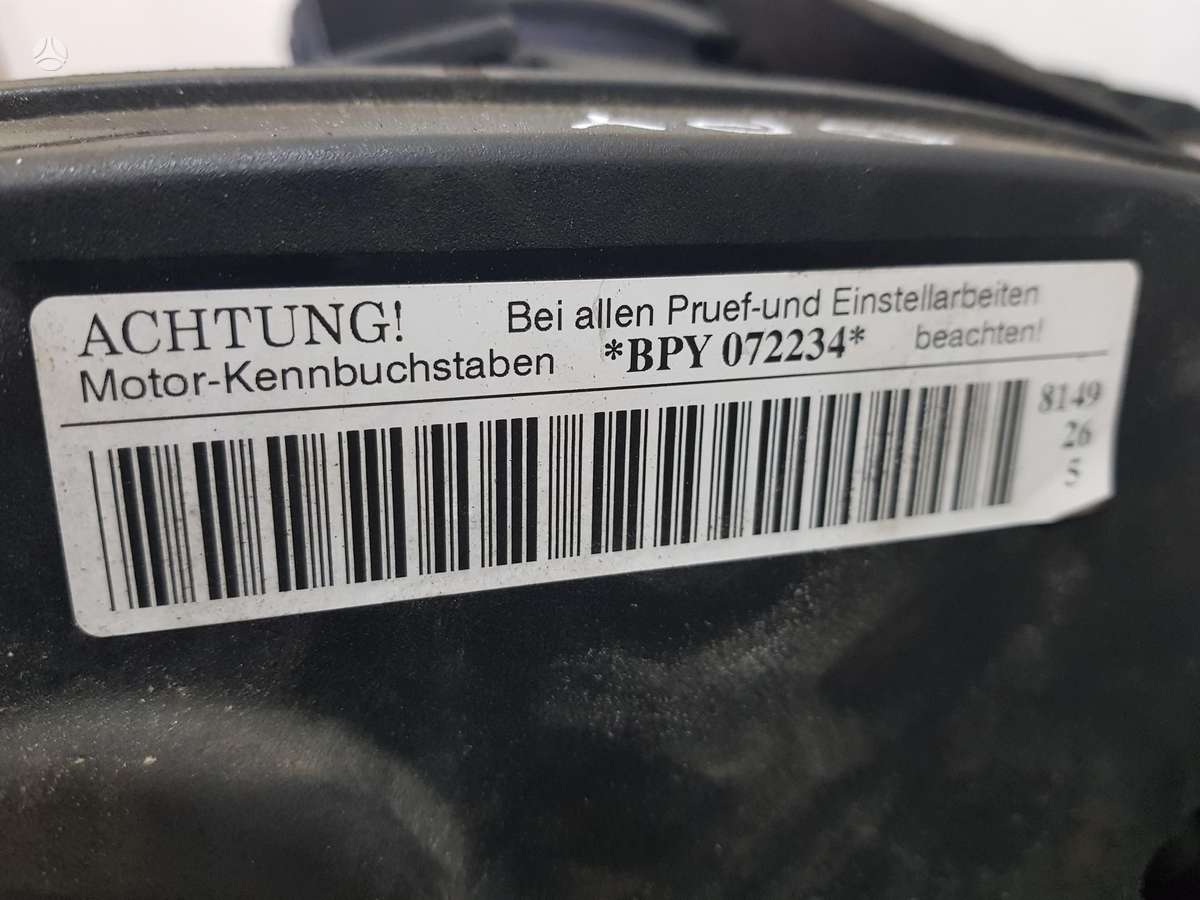 Volkswagen Passat Variklio kodas bpy