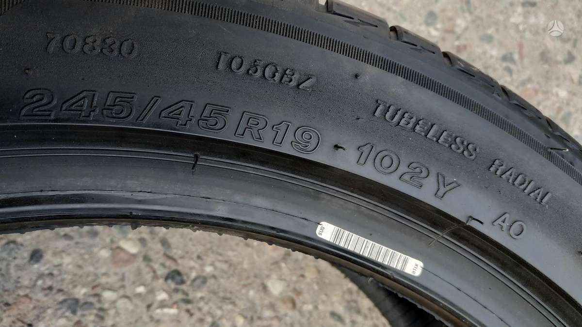 Bridgestone, летние 245/45 R19