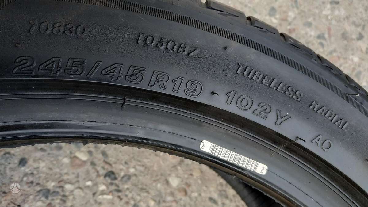 Bridgestone, vasaras 245/45 R19